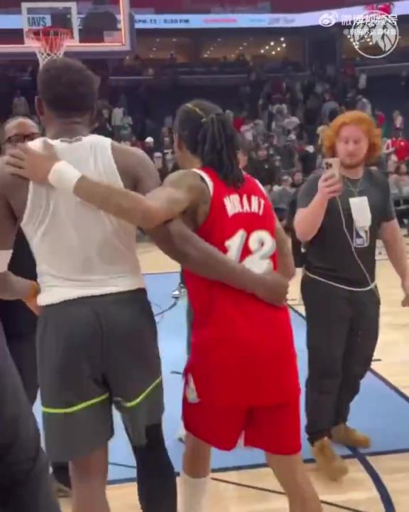 狼王&槍王惺惺相惜！華子賽后與莫蘭特相互致意！